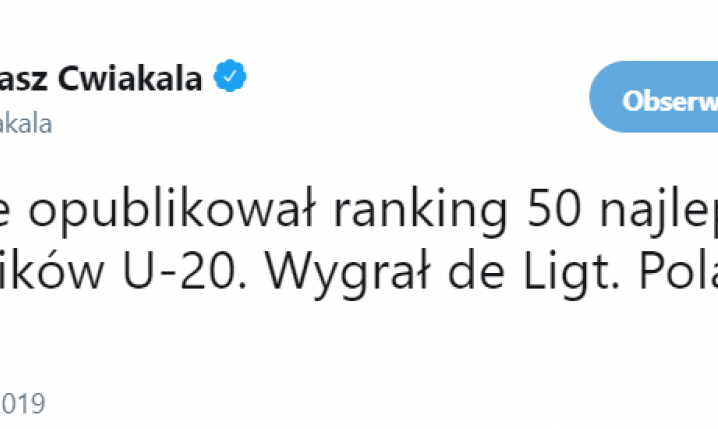 ZATRWAŻAJĄCA liczba Polaków na liście TOP 50 najlepszych piłkarzy U20 xD